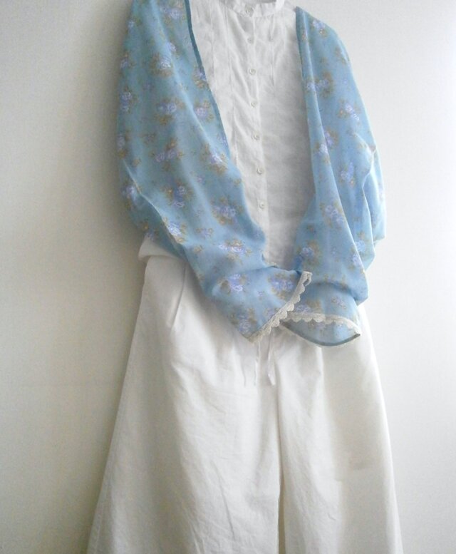 BotanicalVoile×lace 2wayマフラー