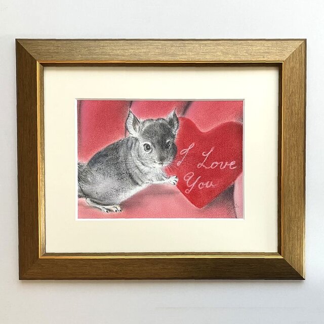 ハッピーバレンタイン！（パステル画　原画）