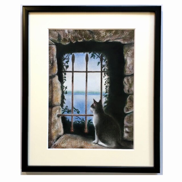 お気に入りの場所（パステル画・原画）　4号