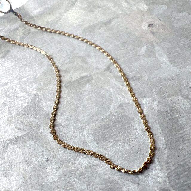 B126-ヴィンテージブレスレット U.S.A. 1/20 12KGF Gold Tone Chain 