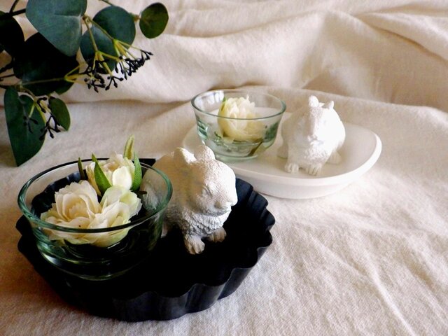 花束うさぎさんアロマストーン♡② 花束うさぎさんアロマストーン♡②