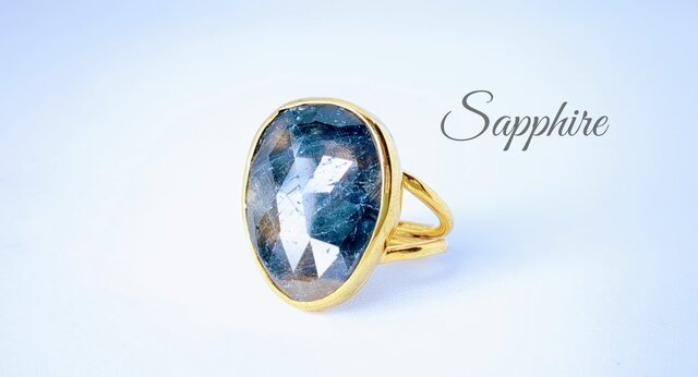 最新作☆希少「バイカラーサファイア」の世界でひとつの天然石