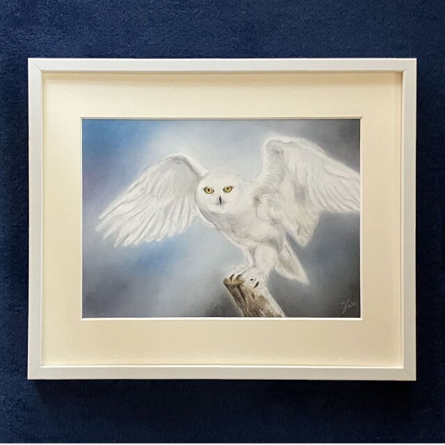 白夜の国で（パステル画・原画）　4号