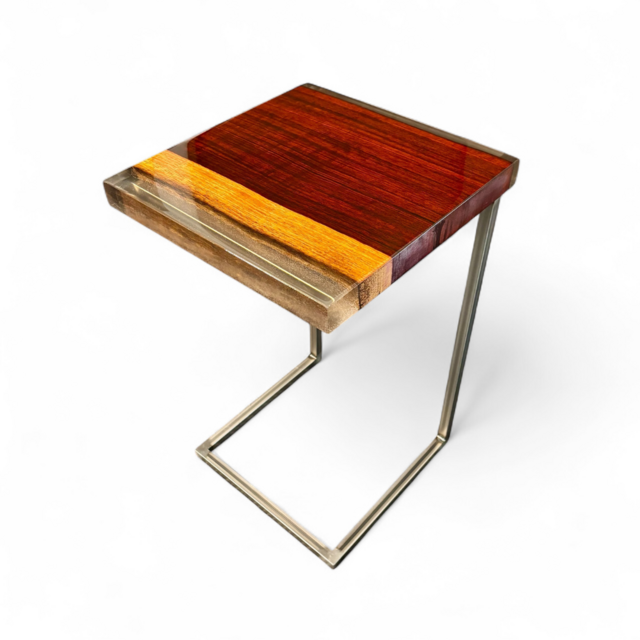 サイドテーブル アイアン 木製 コの字 アンティーク ベッド 北欧風 モダン サイドテーブル アイアン 無垢材 木製 一枚板 コの字 おしゃれ