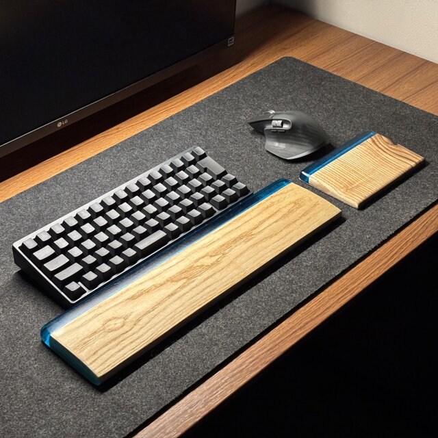 アームレスト パームレスト リストレスト キーボード用 木製 無垢材 モダン Amazon.co.jp：Melius Design 木製 リストレスト アームレスト