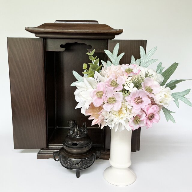 仏花 真珠の涙  桜  （仏花、造花、お供え、お盆、お彼岸、敬老の日）