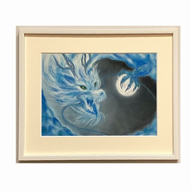 青龍（パステル画・原画）　4号