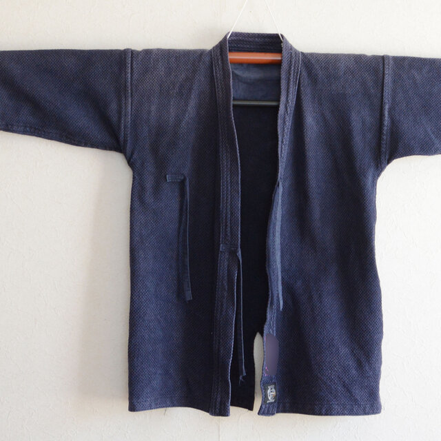 剣道着 木綿 リメイク素材 ハンドメイド 生地 フェード Kendo Jacket Japanese Fabric Cotton