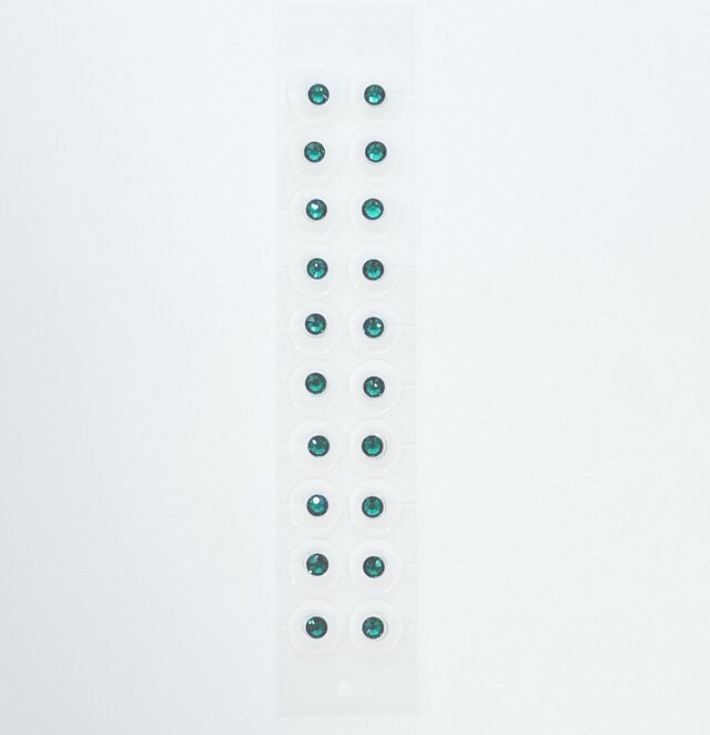 【スワロフスキー正規品】耳つぼジュエリー20粒(エメラルド)