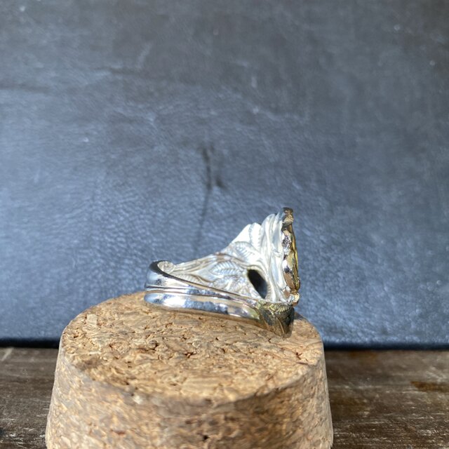 ハンドメイドリングno.2 シルバーアクセサリー スプーンリング