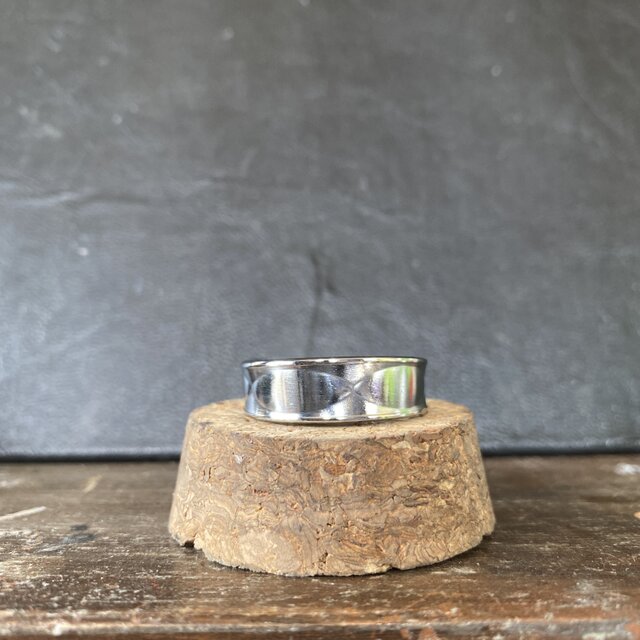 ハンドメイドリングno.4 シルバーアクセサリー　スプーンリング　手作り指輪