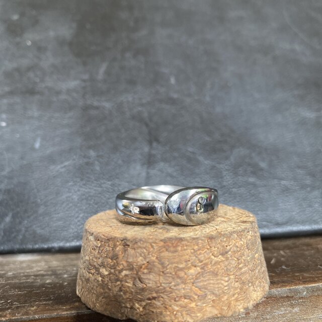 ハンドメイドリングno.5 シルバーアクセサリー スプーンリング 手作り