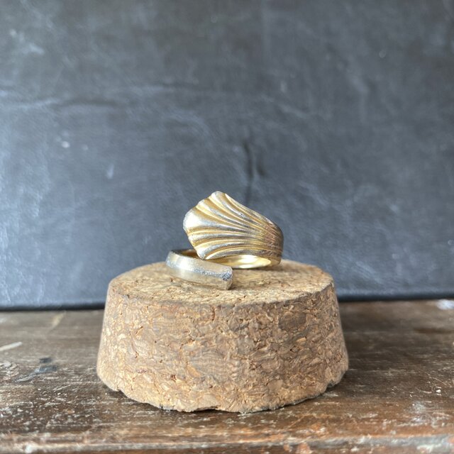 ハンドメイドリングno.9 シルバーアクセサリー　スプーンリング　手作り指輪