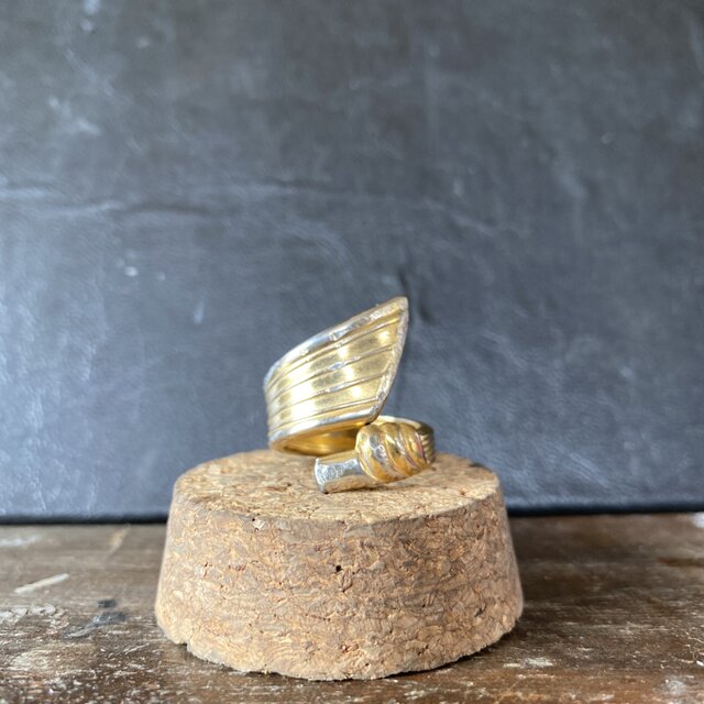 ハンドメイドリングno.11 シルバーアクセサリー　スプーンリング　手作り指輪