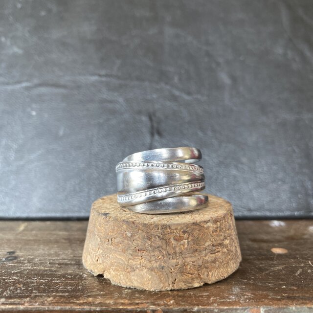 ハンドメイドリングno.31 シルバーアクセサリー　スプーンリング　手作り指輪
