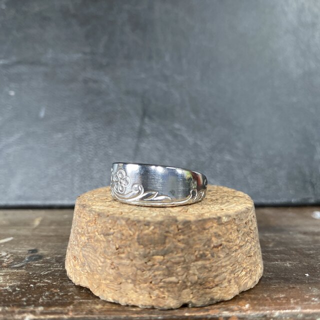 ハンドメイドリングno.36 シルバーアクセサリー スプーンリング 手作り