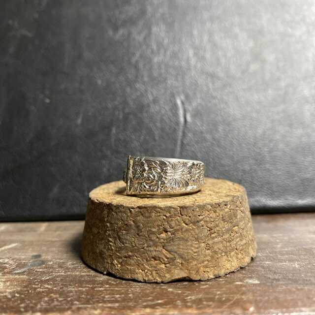 ハンドメイドリングno.41 シルバーアクセサリー　スプーンリング　手作り指輪