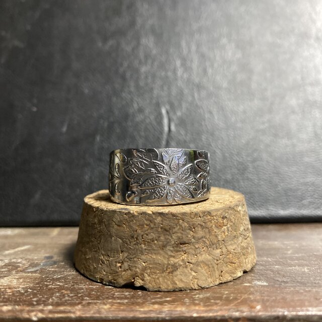 ハンドメイドリングno.42 シルバーアクセサリー　スプーンリング　手作り指輪