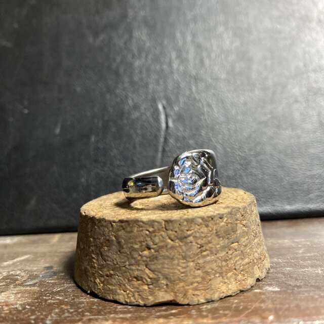 ハンドメイドリングno.43 シルバーアクセサリー スプーンリング 手作り