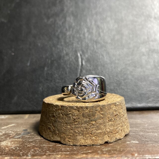 シルバーリング ハンドメイド ハンドメイドリングno.43 シルバーアクセサリー スプーンリング 手作り
