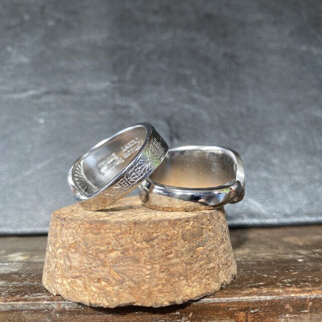 ハンドメイドリングno.51 シルバーアクセサリー スプーンリング 手作り
