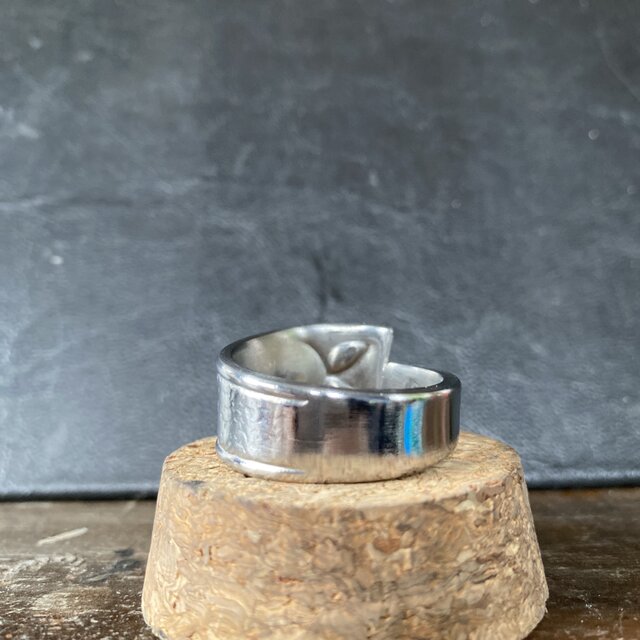 ハンドメイドリングno.52 シルバーアクセサリー スプーンリング 手作り
