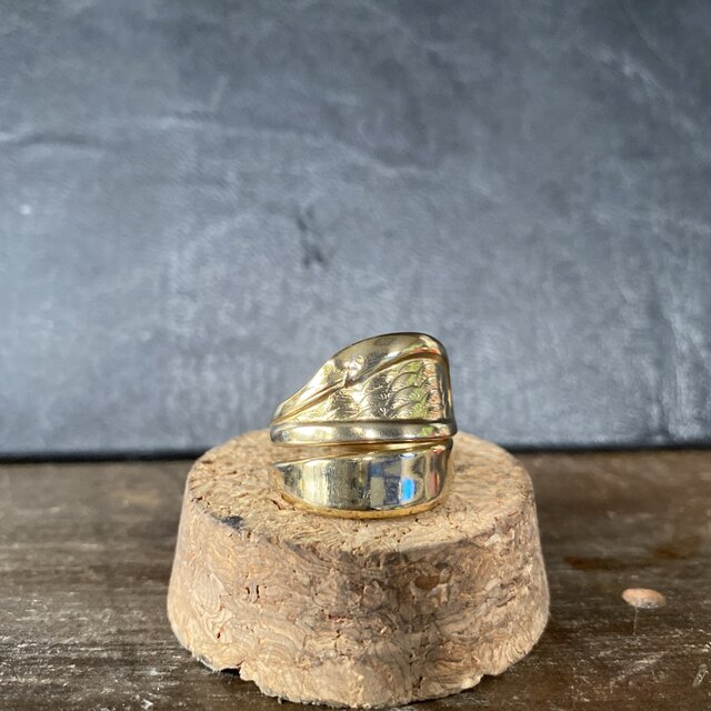 ハンドメイドリングno.53 シルバーアクセサリー　スプーンリング　手作り指輪