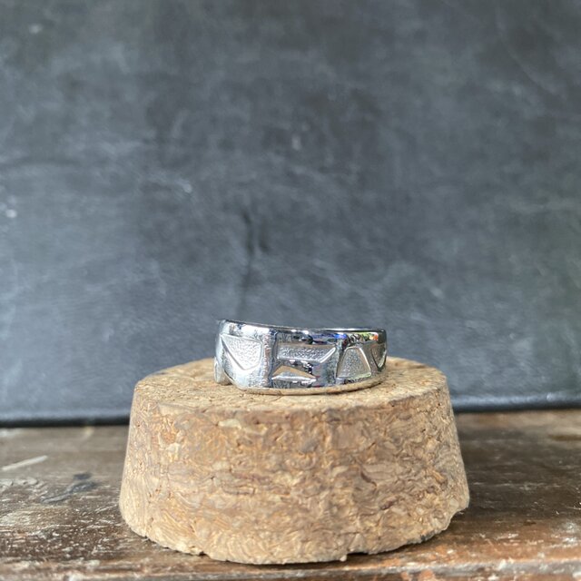 ハンドメイドリングno.76 シルバーアクセサリー　スプーンリング　手作り指輪