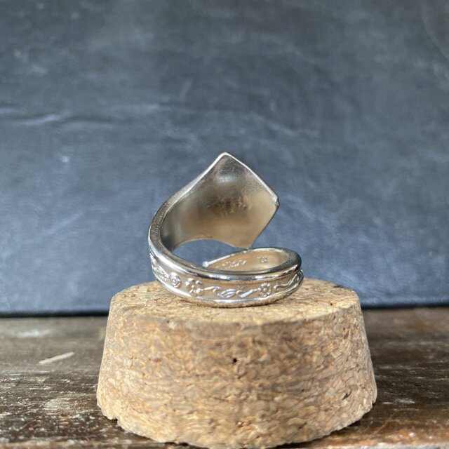 ハンドメイドリングno.64 シルバーアクセサリー スプーンリング 手作り