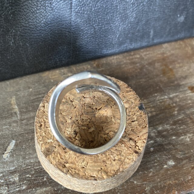 ハンドメイドリングno.64 シルバーアクセサリー スプーンリング 手作り
