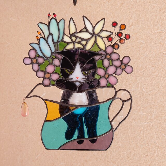 水差しに入ったぶ〜らぶ〜ら猫さん【Ａ】