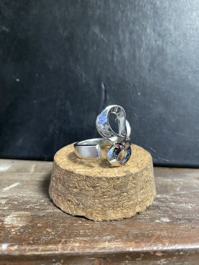 ハンドメイドリングno.92 シルバーアクセサリー スプーンリング 手作り