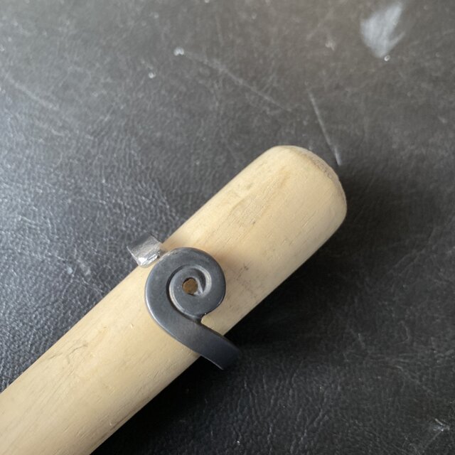 ハンドメイドリングno.96 シルバーアクセサリー　スプーンリング　手作り指輪