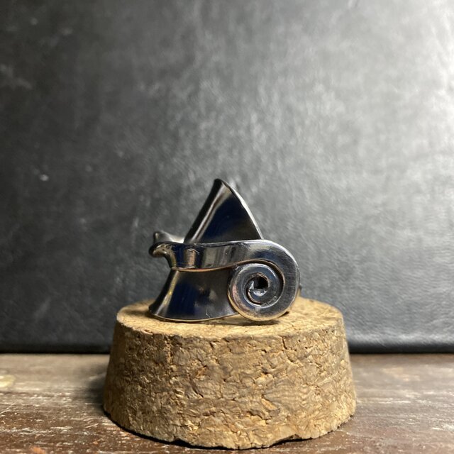 ハンドメイドリングno.99 シルバーアクセサリー　スプーンリング　手作り指輪