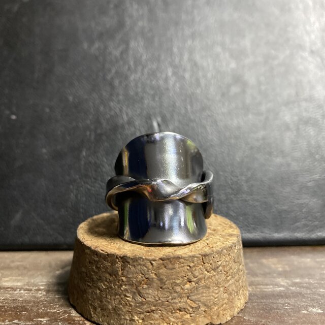 ハンドメイドリングno.99 シルバーアクセサリー スプーンリング 手作り