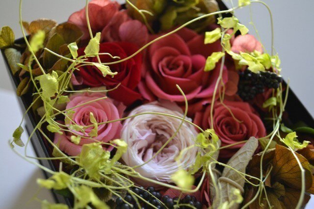 Flower Box (レッド*ブラック)の画像1枚目