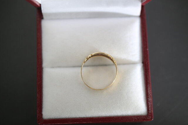 アンティーク 1923年 英国 イギリス 18金 ルビー ダイヤモンド