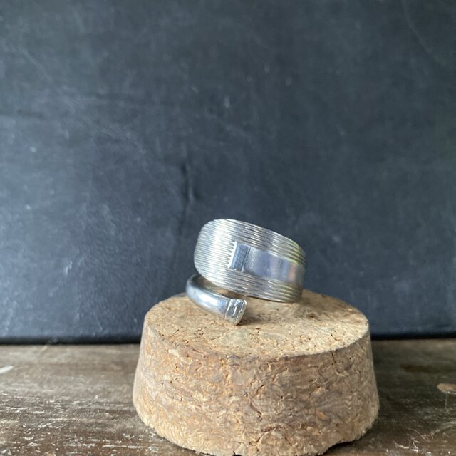 ハンドメイドリングno.112 シルバーアクセサリー　スプーンリング　手作り指輪