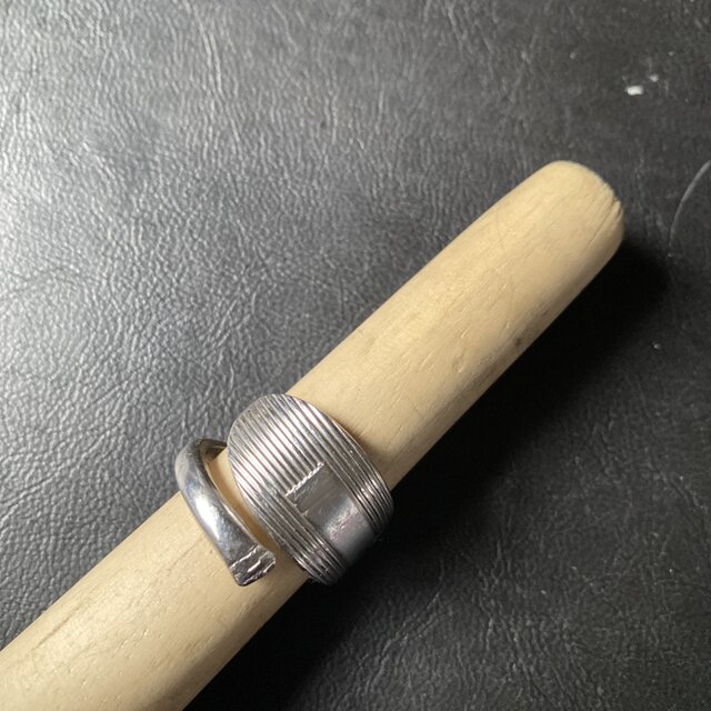 ハンドメイドリングno.112 シルバーアクセサリー スプーンリング 