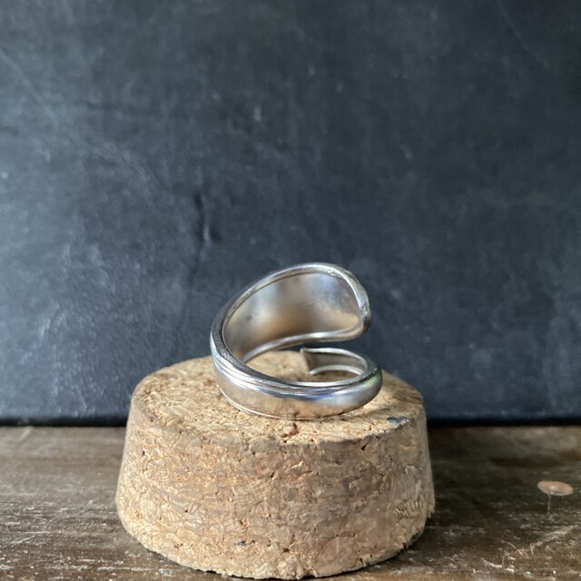 ハンドメイドリングno.112 シルバーアクセサリー スプーンリング 