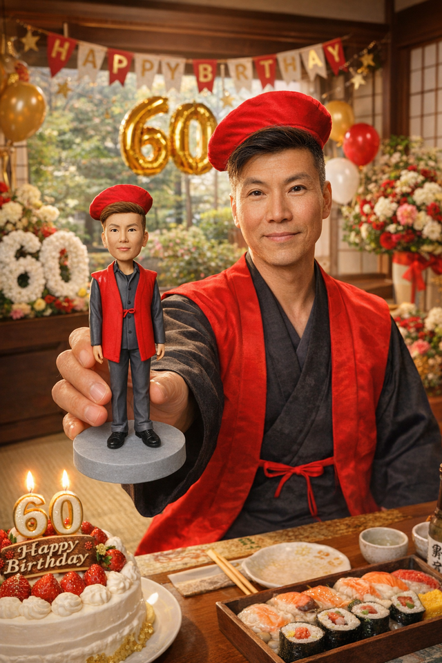 写真から作るオーダーメイドフィギュア｜そっくり似顔人形｜世界に一