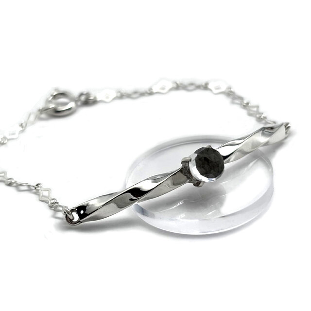 【身に着けられるお墓】遺骨 ブレスレット 水晶/シルバー925/遺髪、ペットも可能/手元供養