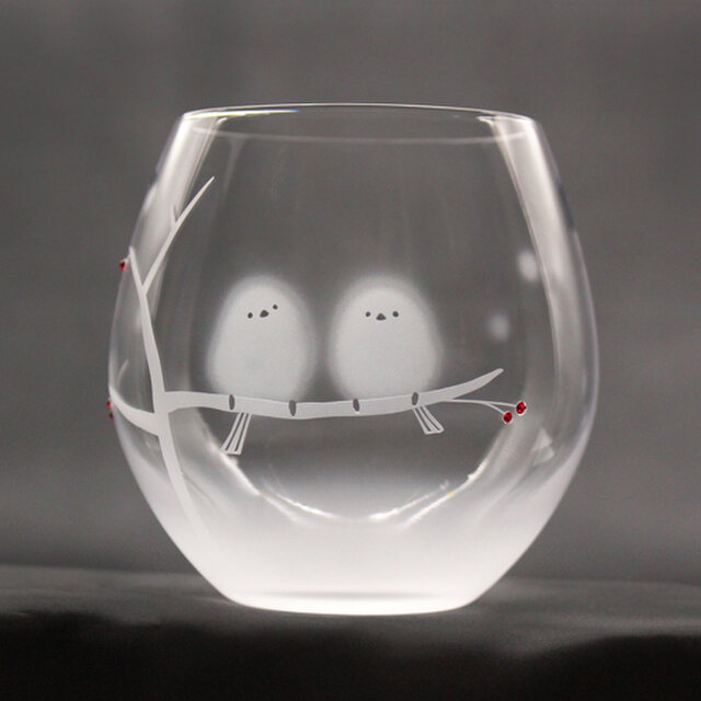 《送料無料》【シマエナガのほわほわタンブラー】★名入れ加工対応（有料）