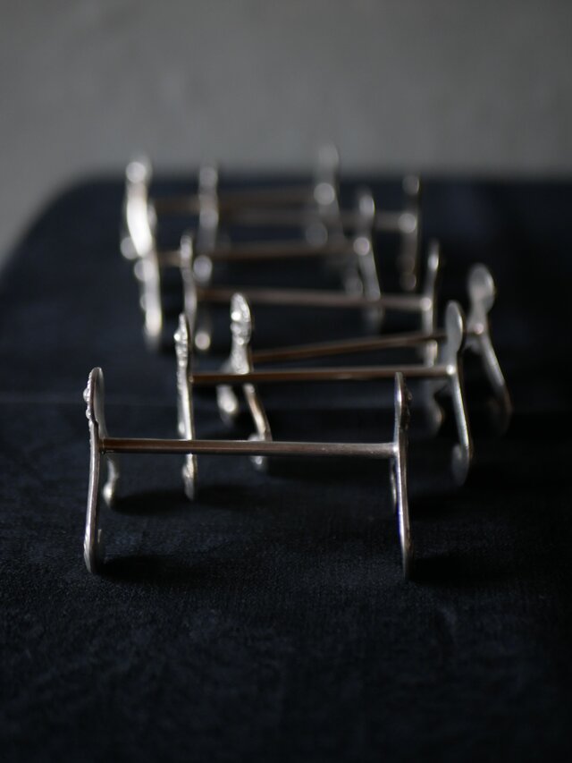 フランスアンティーク　シルバープレート　カトラリー　ペア　ブロカント フランスアンティーク シルバープレートカトラリースプーン＆フォーク