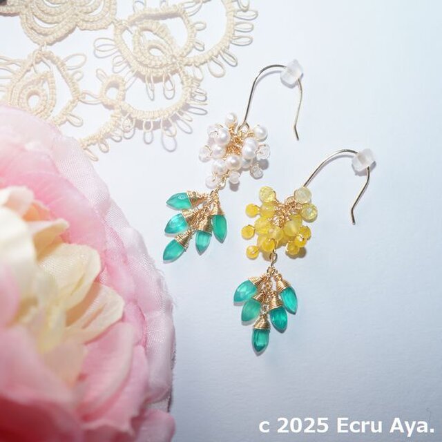 *Oracle*蒲公英をイメージしたピアス