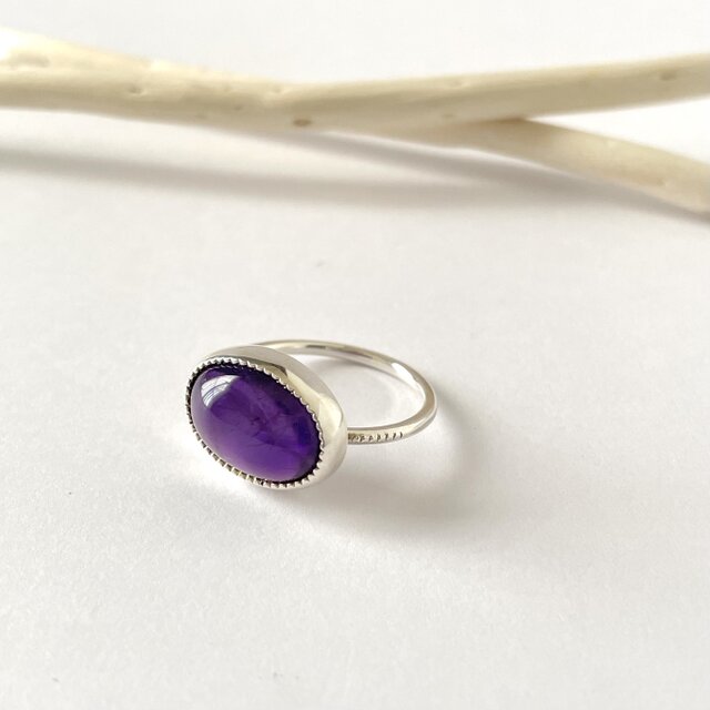 アメジストのシルバーリング | iichi 日々の暮らしを心地よくする