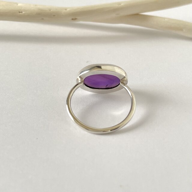 アメジスト　ハンドメイド　オリジナル　シルバーリング アメジストのシルバーリング | iichi 日々の暮らしを心地よく