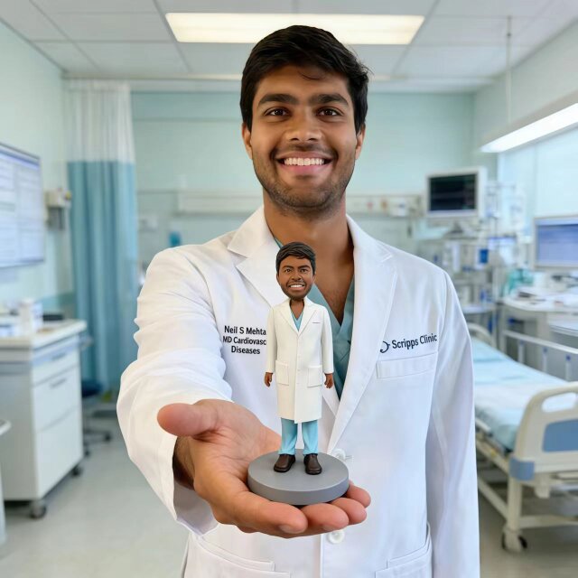 医者、医師、保育士 看護師 就職祝い、退職祝い、似顔絵 人形 オーダーメイド ドール オリジナル 肖像画　置物　フィギュア 作成