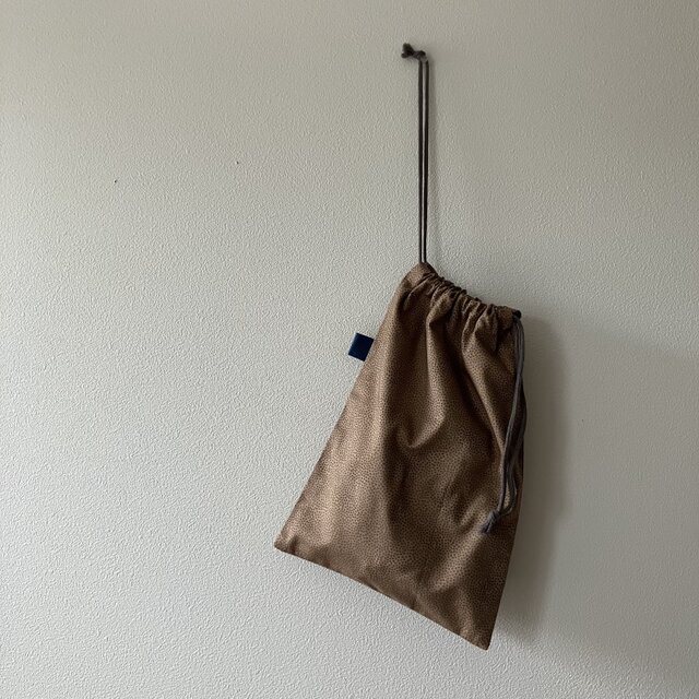 北欧模様の巾着袋。(ba-tt-067)