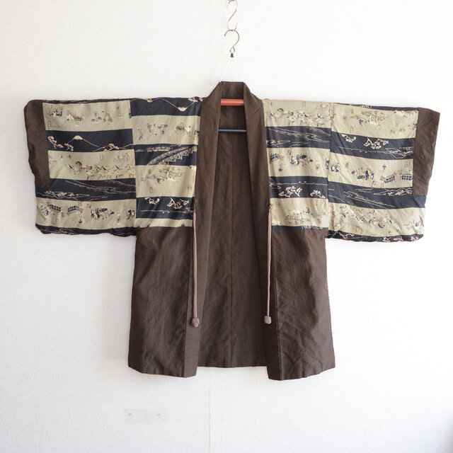 羽織 メンズ 裏勝り アンティーク着物 ジャパンヴィンテージ 昭和